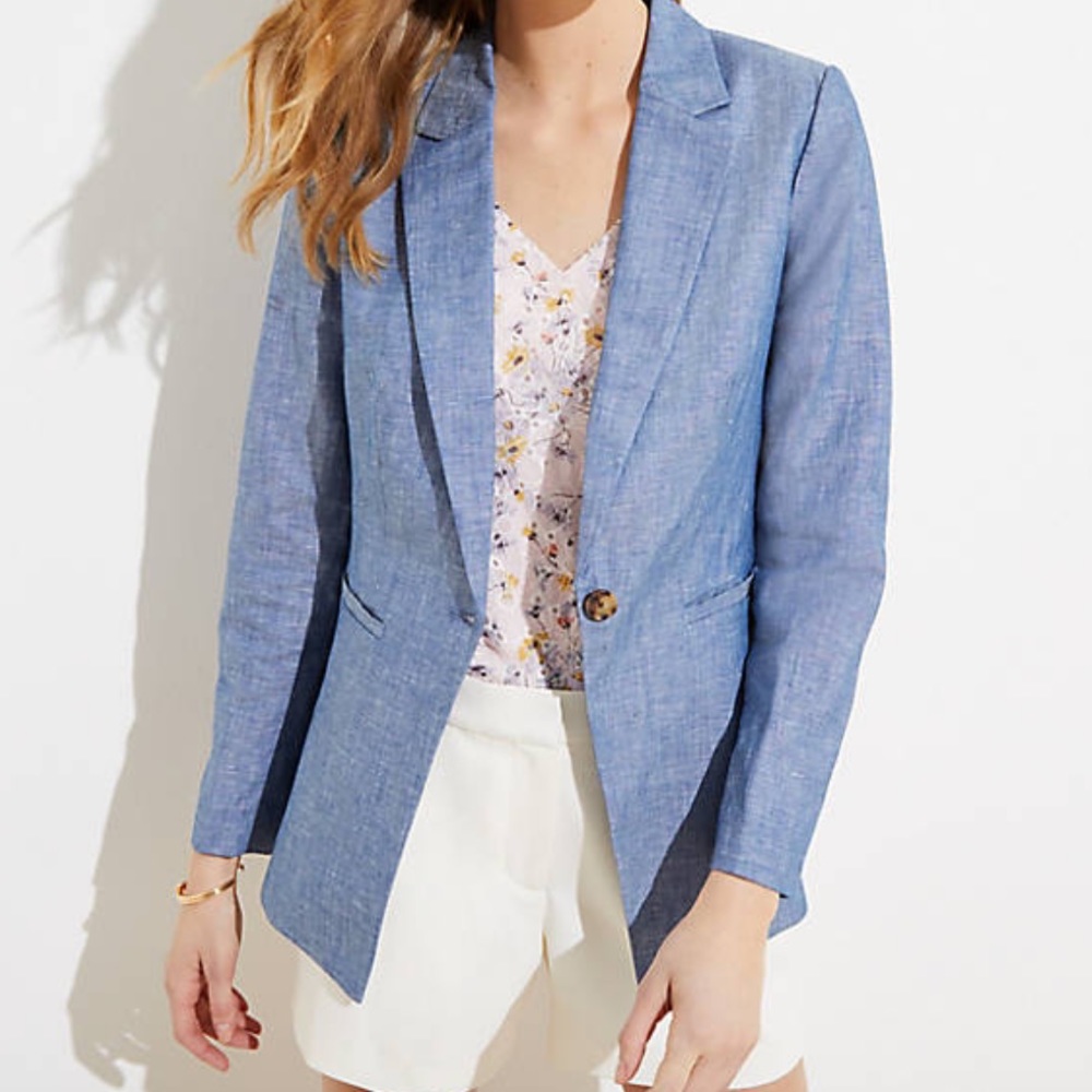 Chambray blazer